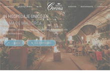 Tablet Screenshot of hostal-corona.com
